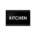 Door Signs Kitchen Door Sign: Wood Sign with Inscription — "Buro" Design - Photo #6