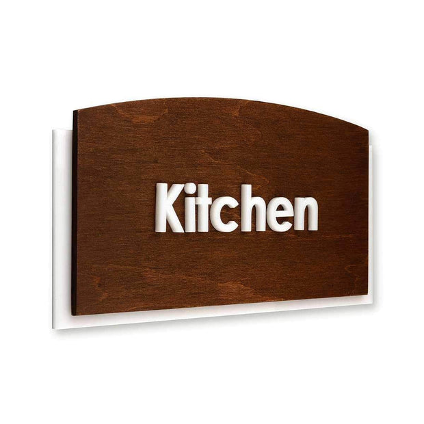 Wood Mail Room Door Sign - "Scandza" Design