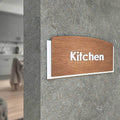 Wood Locker Room Door Sign - "Scandza" Design - Photo #8