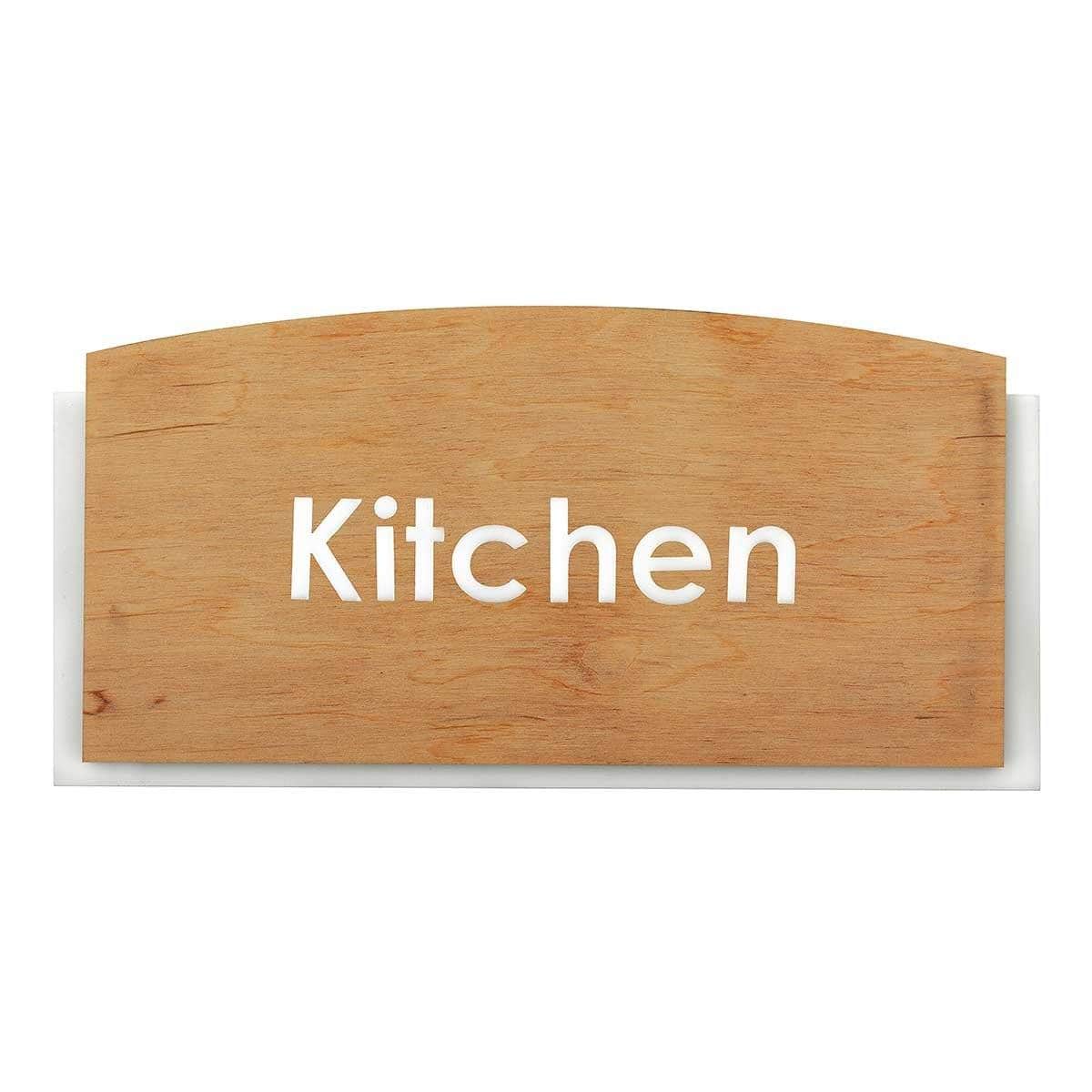 Personalized Door Sign: Wood & Acrylic — Scandza Design | BSign Store