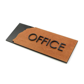 Computer Room Custom Wood Door Sign "Sherwood" Design - Photo #4