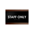 Door Signs Wood Staff Only Door Sign for Employees - "Buro" Design - Photo #1