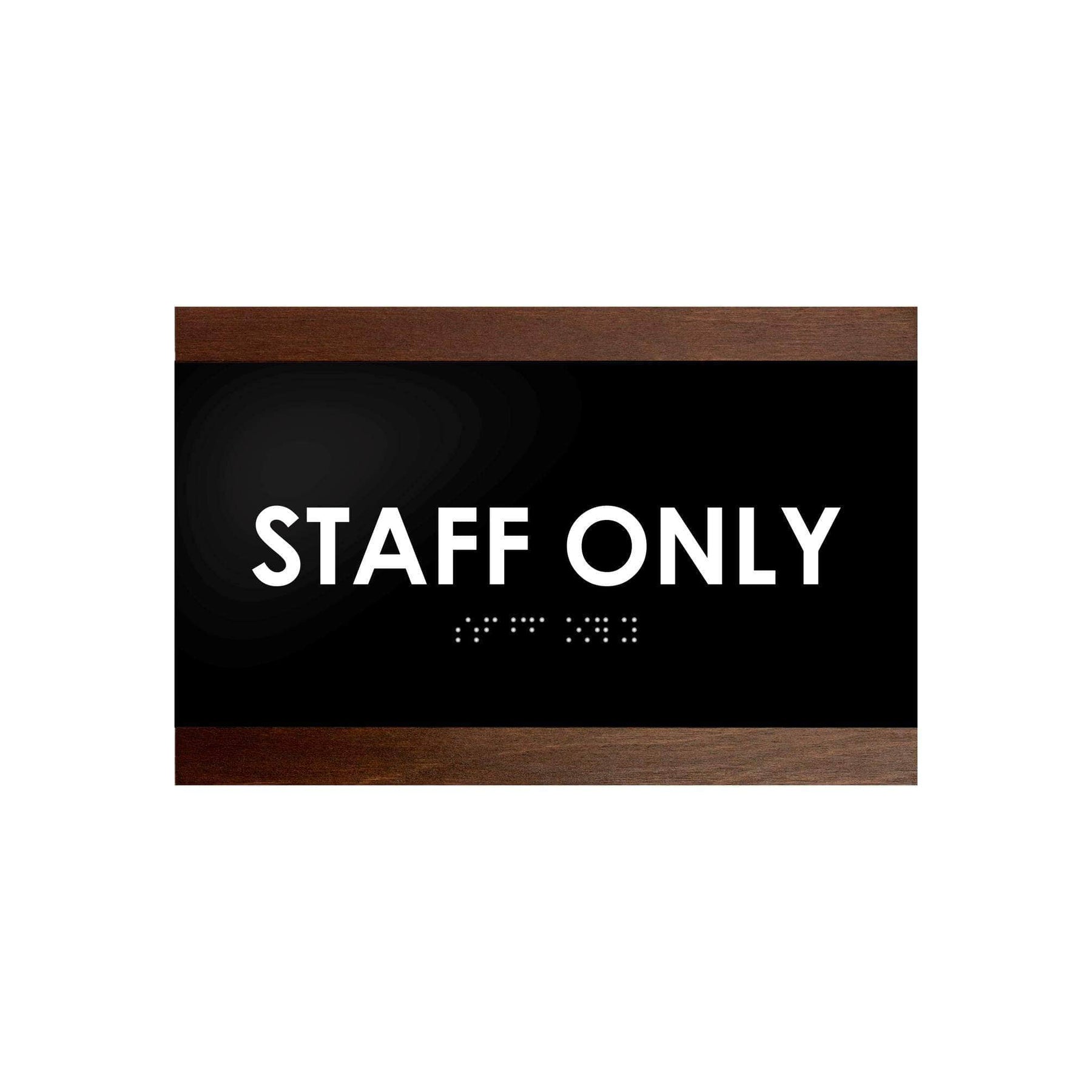 Staff Only Door Sign for Employees: Wood Sign —
