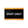 Door Signs Wood Staff Only Door Sign for Employees - "Buro" Design - Photo #2