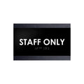 Door Signs Wood Staff Only Door Sign for Employees - "Buro" Design - Photo #3