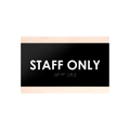 Door Signs Wood Staff Only Door Sign for Employees - "Buro" Design - Photo #4