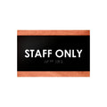 Door Signs Wood Staff Only Door Sign for Employees - "Buro" Design - Photo #5