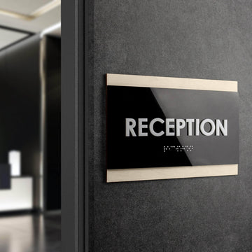 Door Signs Wood Visitor Sign for Employees - "Buro" Design - Photo #7