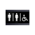 Door Signs Wooden Sign for Unisex Restroom - "Buro" Design - Photo #3