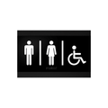 Door Signs Wooden Sign for Unisex Restroom - "Buro" Design - Photo #6