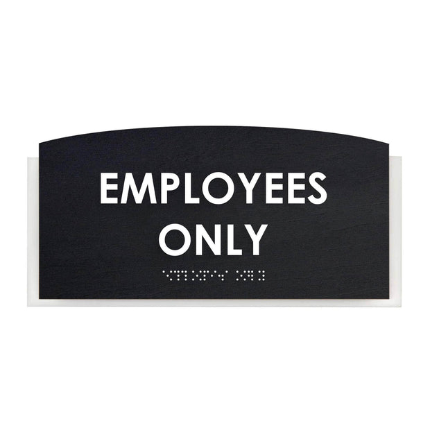 Employees Only Sign - Wood Sign Plate - "Scandza" Design