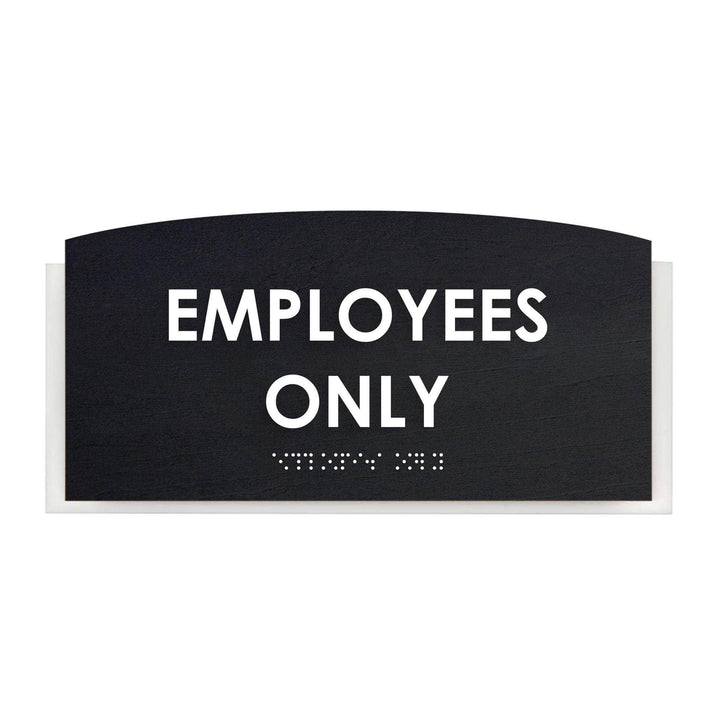 Employees Only Sign - Wood Sign Plate - "Scandza" Design