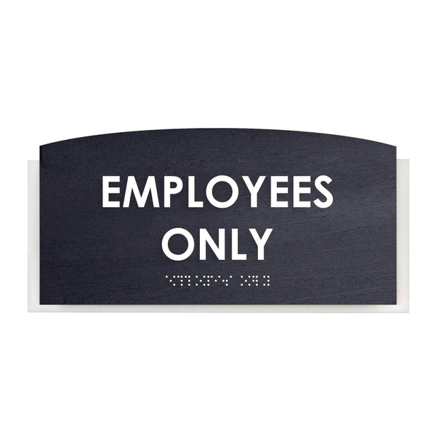 Employees Only Sign - Wood Sign Plate - "Scandza" Design