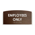 Employees Only Sign - Wood Sign Plate - "Scandza" Design - Photo #1