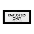 Door Signs Employees Only Sign - Custom Acrylic Door Plate - "Simple" Design - Photo #2