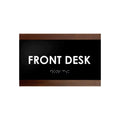 Door Signs Front Desk Sign - Wood Door Plate - "Buro" Design - Photo #5