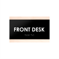 Door Signs Front Desk Sign - Wood Door Plate - "Buro" Design - Photo #2
