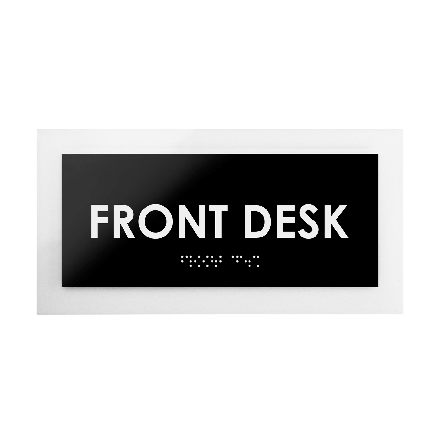 Door Signs - Front Desk Sign - Acrylic Door Plate "Simple" Design