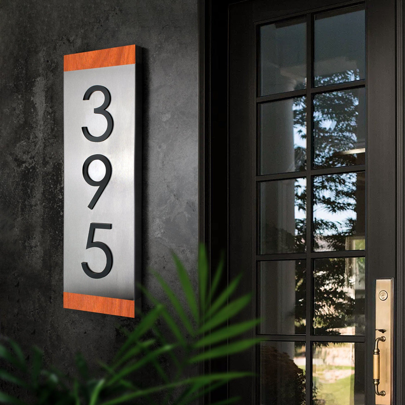 Modern House Number Sign