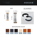House Numbers Modern House Number Sign — Wood & Stainless Steel - Photo #16