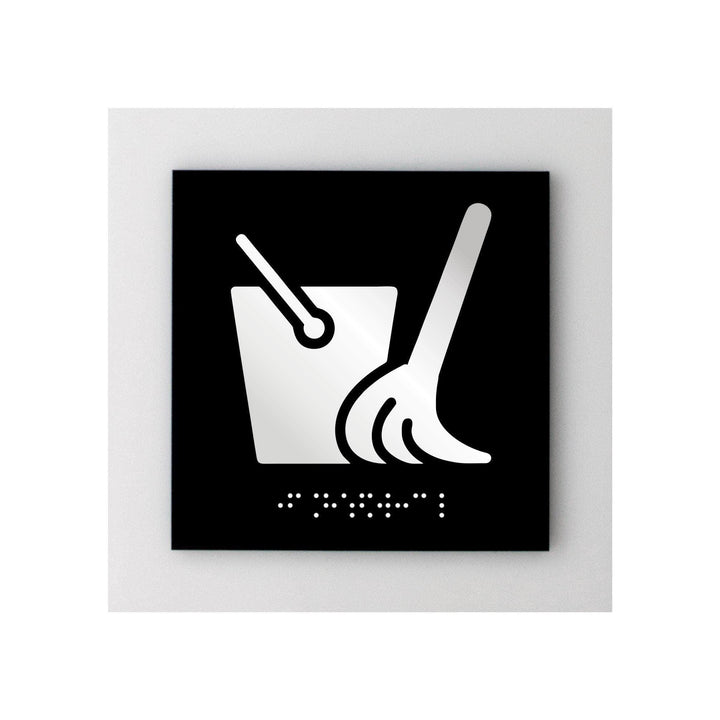Information signs Acrylic Cleaning Room Sign - "Simple" Design