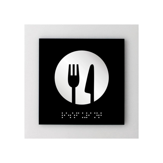 Information signs Acrylic Dining Room Sign - "Simple" Design