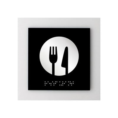 Acrylic Dining Room Sign "Simple" Design