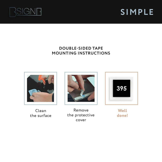 Door Signs Recycle Sign: Acrylic Sign — "Simple" Design