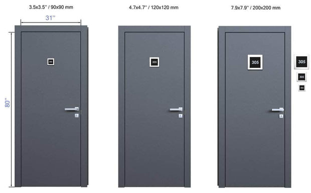 Information signs Acrylic Employees Only Door Sign - "Simple" Design