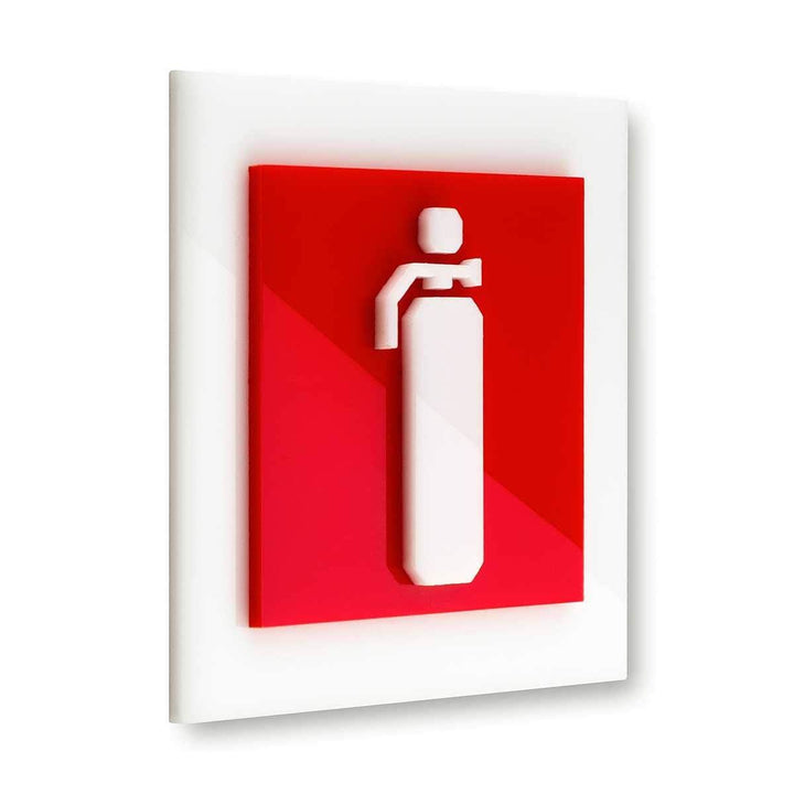 Information signs Acrylic Fire Extinguisher Safety Sign - "Simple" Design