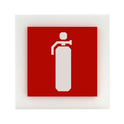  Acrylic Fire Extinguisher Safety Sign Information signs white base Bsign