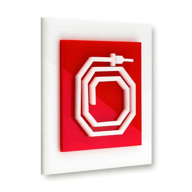 Information signs Acrylic Fire Hydrant Safety Sign - "Simple" Design