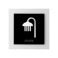 Information signs Acrylic Shower Room Sign - "Simple" Design - Photo #1