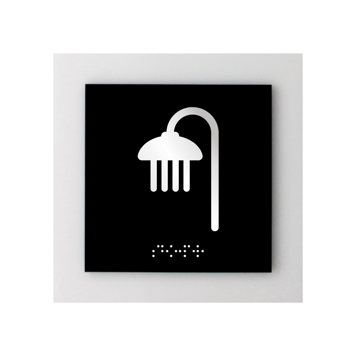 Acrylic Shower Room Sign "Simple" Design