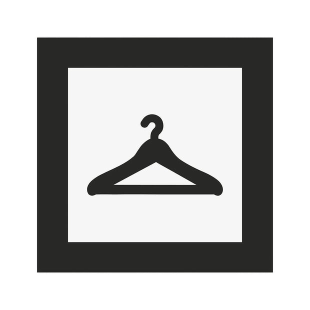 Information signs Acrylic Interior Wardrobe Sign - "Simple" Design