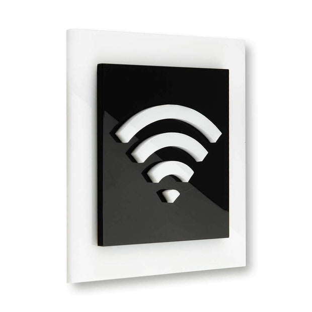 Information signs Acrylic Wi-Fi Sign for Waiting Room - "Simple" Design