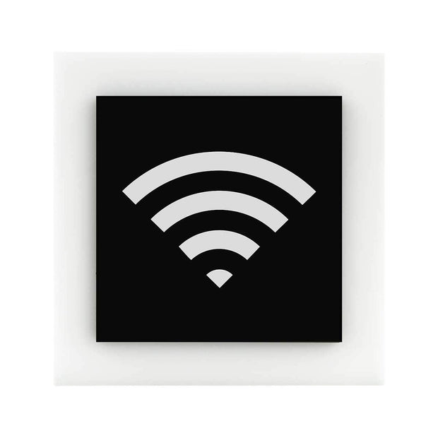 Information signs Acrylic Wi-Fi Sign for Waiting Room - "Simple" Design
