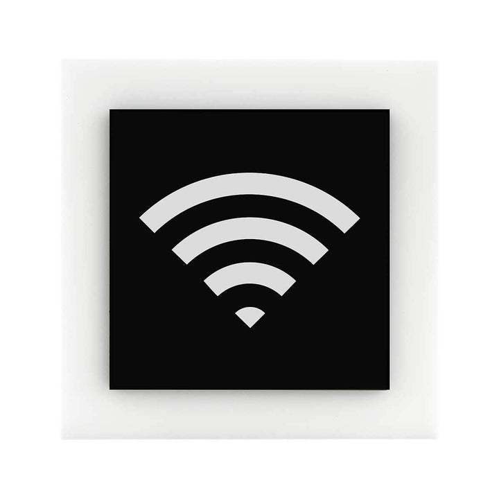 Information signs Acrylic Wi-Fi Sign for Waiting Room - "Simple" Design