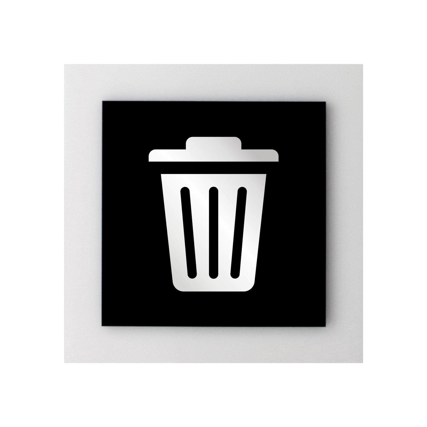 Trash Bin Sign: Acrylic Signage —