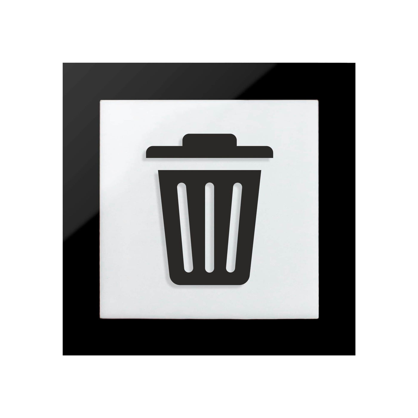 Trash Bin Sign: Acrylic Signage —