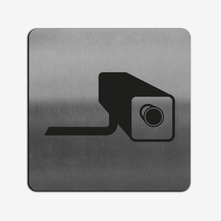 Information signs Video Camera Sign — Stainless Steel Signage