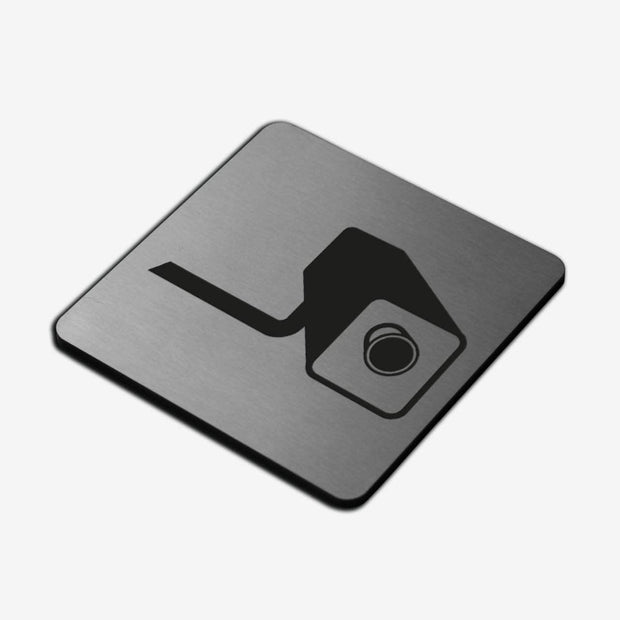 Information signs Video Camera Sign — Stainless Steel Signage