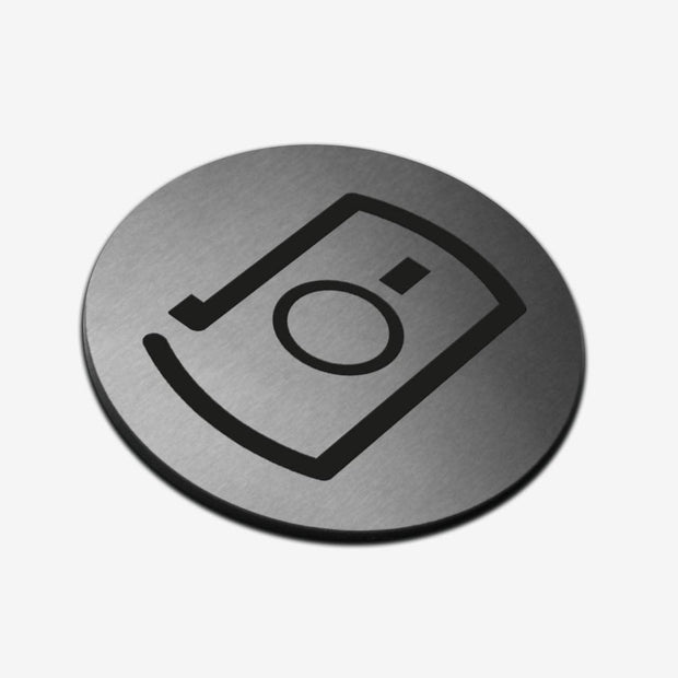 Information signs Photography Sign — Stainless Steel Signage