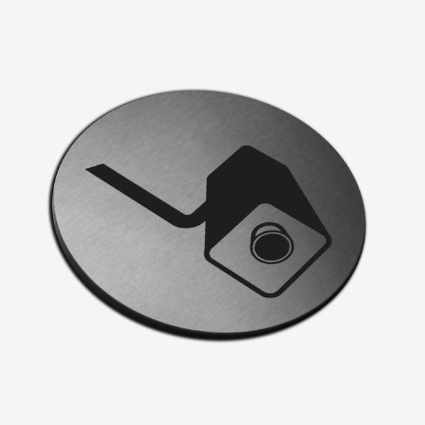 Information signs Video Camera Sign — Stainless Steel Signage