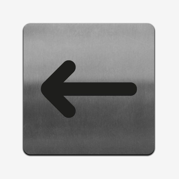 Information signs Arrow Pointer Sign — Stainless Steel Signage