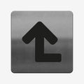 Information signs Directional Arrow Sign for Office — Stainless Steel Signage - Photo #1