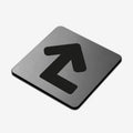 Information signs Directional Arrow Sign for Office — Stainless Steel Signage - Photo #2