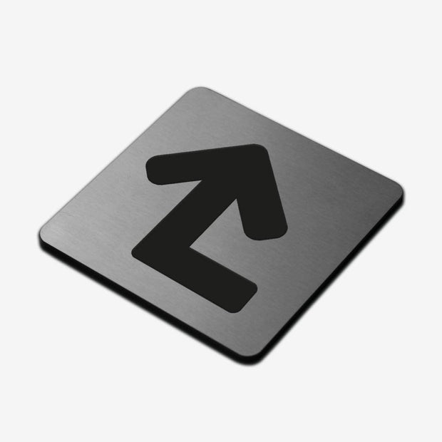 Information signs Directional Arrow Sign for Office — Stainless Steel Signage