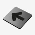 Information signs Arrow Sign: Stainless Steel Sign - Photo #2