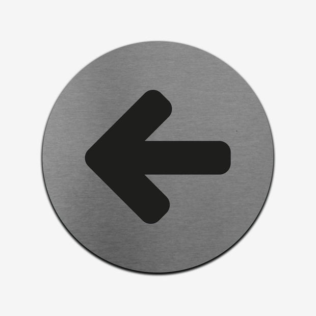 Information signs Arrow Sign: Stainless Steel Sign